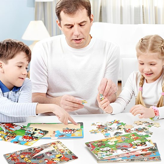 Puzzle bois créatif