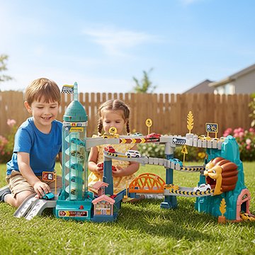 Circuit voiture enfant | ColorMotion - lullybox