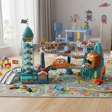 Circuit voiture enfant | ColorMotion - lullybox
