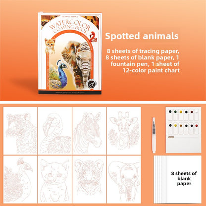 Carnet de Peinture Aquarelle pour Enfants - Kit Créatif Éducatif 3-8 ans