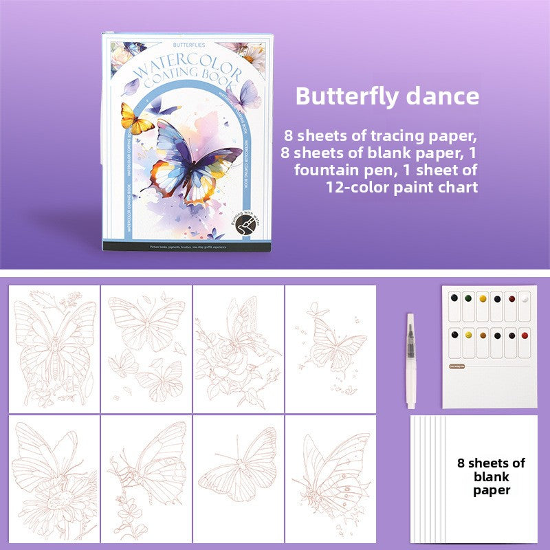 Carnet de Peinture Aquarelle pour Enfants - Kit Créatif Éducatif 3-8 ans