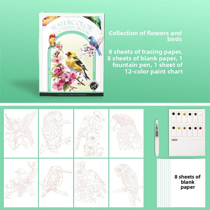 Carnet de Peinture Aquarelle pour Enfants - Kit Créatif Éducatif 3-8 ans